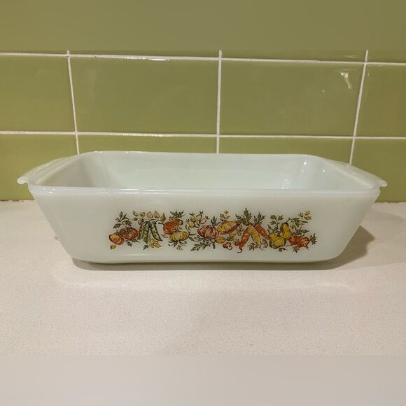 Anchor Hocking Fire‑King 1 Qt. Milk Glass Loaf Pan - Picture 1 of 6